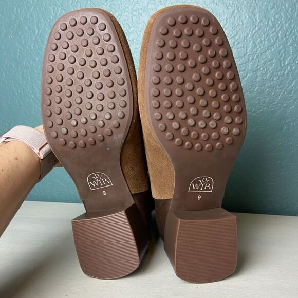 NWOB Leather WYDR Jackie Half Stretch Heel Bootie Brown Sugar SZ 9 - Picture 7 of 8